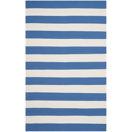 Safavieh Montauk Hand Woven Square Rug- Blue - Ivory- 4 x 4 ft. MTK712C-4SQ